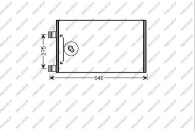 Prasco ME750C001 - Kondenser, kondisioner furqanavto.az