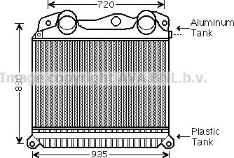 Prasco MN4055 - Intercooler, şarj cihazı furqanavto.az