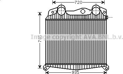 Prasco MN4018 - Intercooler, şarj cihazı furqanavto.az