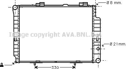 Prasco MSA2191 - Radiator, mühərrikin soyudulması furqanavto.az