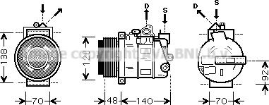 Prasco MSAK393 - Kompressor, kondisioner furqanavto.az