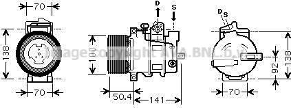 Prasco MSK431 - Kompressor, kondisioner furqanavto.az