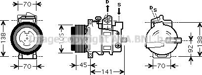 Prasco MSK429 - Kompressor, kondisioner furqanavto.az