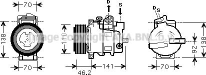 Prasco MSK427 - Kompressor, kondisioner furqanavto.az