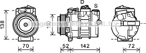 Prasco MSK588 - Kompressor, kondisioner furqanavto.az