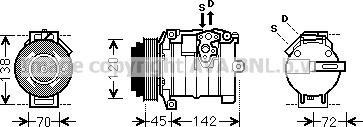 Prasco MSK574 - Kompressor, kondisioner furqanavto.az