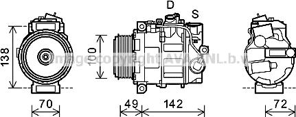 Prasco MSK602 - Kompressor, kondisioner furqanavto.az