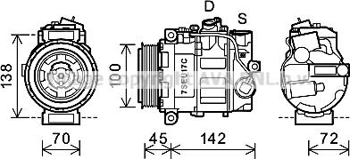 Prasco MSK613 - Kompressor, kondisioner furqanavto.az