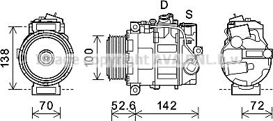 Prasco MSK639 - Kompressor, kondisioner furqanavto.az
