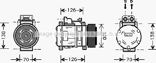 Prasco MSK057 - Kompressor, kondisioner furqanavto.az