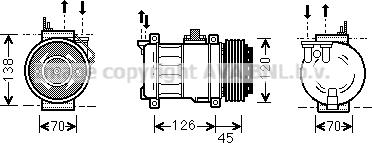Prasco MSK276 - Kompressor, kondisioner furqanavto.az