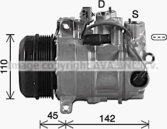 Prasco MSK742 - Kompressor, kondisioner furqanavto.az