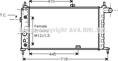 Prasco OL2067 - Radiator, mühərrikin soyudulması furqanavto.az