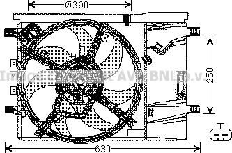 Prasco OL7539 - Fen, radiator furqanavto.az