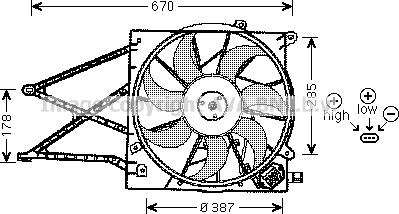 Prasco OL7524 - Fen, radiator furqanavto.az