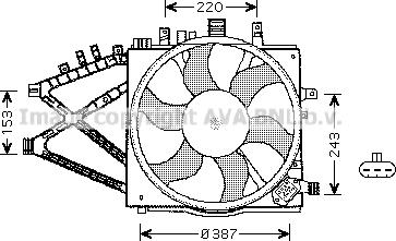 Prasco OL7521 - Fen, radiator furqanavto.az