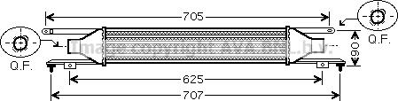 Prasco OLA4420 - Intercooler, şarj cihazı furqanavto.az