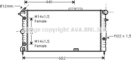 Prasco OLA2136 - Radiator, mühərrikin soyudulması furqanavto.az