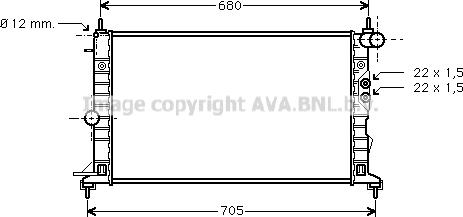 Prasco OLA2244 - Radiator, mühərrikin soyudulması furqanavto.az