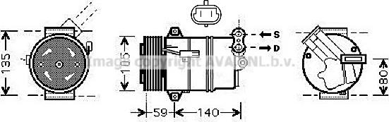 Prasco OLAK437 - Kompressor, kondisioner furqanavto.az