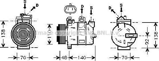 Prasco OLAK356 - Kompressor, kondisioner furqanavto.az