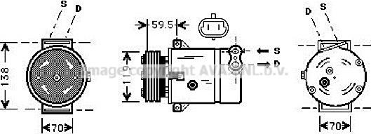 Prasco OLAK273 - Kompressor, kondisioner furqanavto.az
