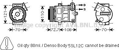Prasco OLK419 - Kompressor, kondisioner furqanavto.az