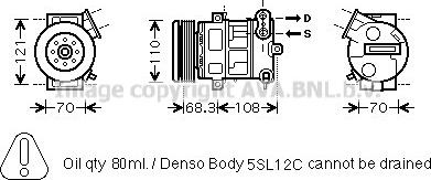Prasco OLK418 - Kompressor, kondisioner furqanavto.az
