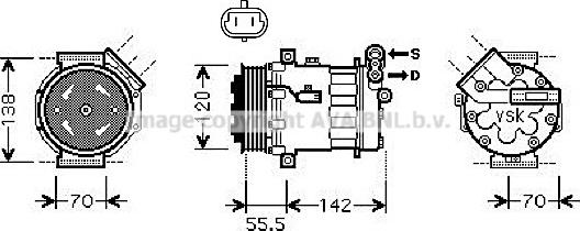 Prasco OLK586 - Kompressor, kondisioner furqanavto.az
