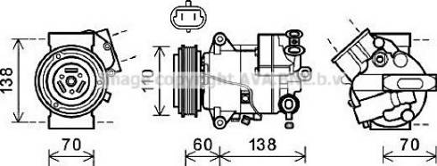 Prasco OLK607 - Kompressor, kondisioner furqanavto.az
