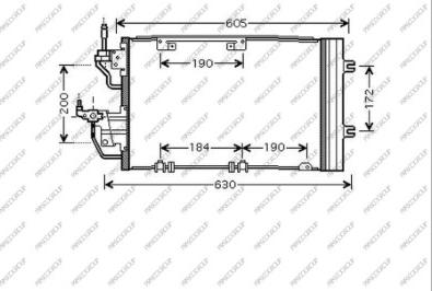 Prasco OP410C005 - Kondenser, kondisioner furqanavto.az