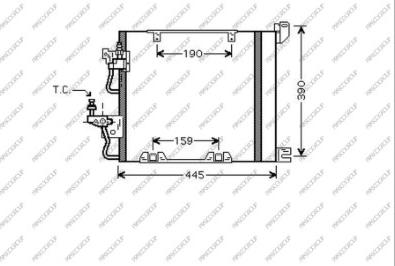 Prasco OP410C003 - Kondenser, kondisioner furqanavto.az