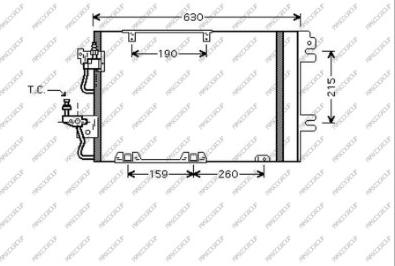 Prasco OP410C002 - Kondenser, kondisioner furqanavto.az