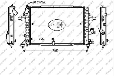 Prasco OP410R006 - Radiator, mühərrikin soyudulması furqanavto.az