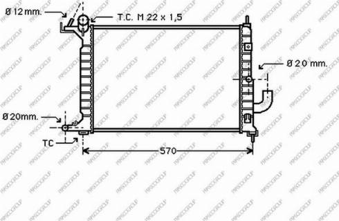 Prasco OP052R004 - Radiator, mühərrikin soyudulması furqanavto.az