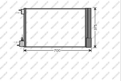 Prasco OP060C001 - Kondenser, kondisioner furqanavto.az