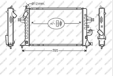 Prasco OP017R009 - Radiator, mühərrikin soyudulması furqanavto.az