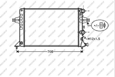 Prasco OP017R014 - Radiator, mühərrikin soyudulması furqanavto.az