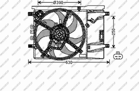 Prasco OP034F004 - Fen, radiator furqanavto.az