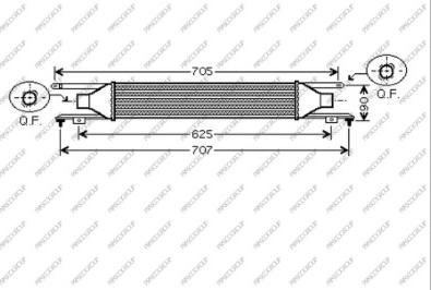 Prasco OP034N001 - Intercooler, şarj cihazı furqanavto.az