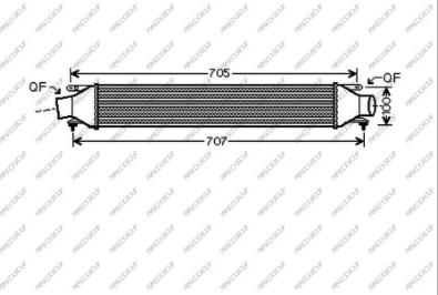 Prasco OP034N003 - Intercooler, şarj cihazı furqanavto.az