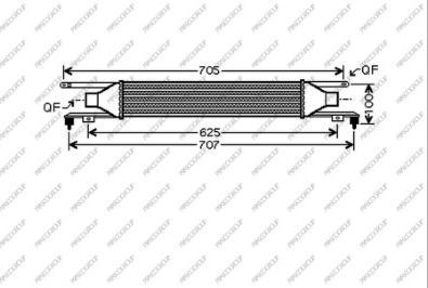 Prasco OP034N002 - Intercooler, şarj cihazı furqanavto.az