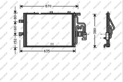 Prasco OP030C002 - Kondenser, kondisioner furqanavto.az