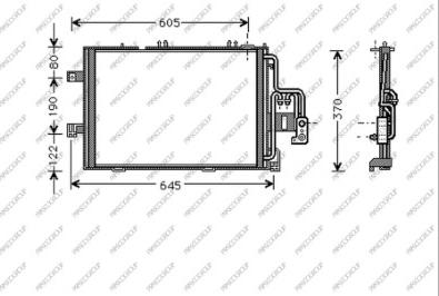 Prasco OP031C004 - Kondenser, kondisioner furqanavto.az