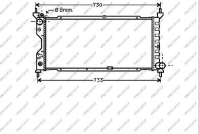 Prasco OP028R003 - Radiator, mühərrikin soyudulması furqanavto.az