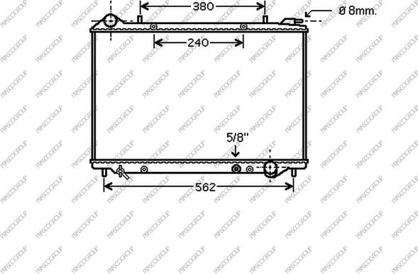 Prasco OP860R005 - Radiator, mühərrikin soyudulması furqanavto.az