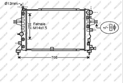 Prasco OP717R009 - Radiator, mühərrikin soyudulması furqanavto.az