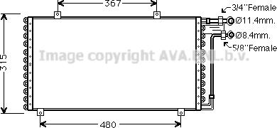 Prasco PE5164 - Kondenser, kondisioner furqanavto.az