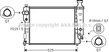 Prasco PE2124 - Radiator, mühərrikin soyudulması furqanavto.az