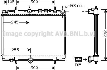 Prasco PE2234 - Radiator, mühərrikin soyudulması furqanavto.az